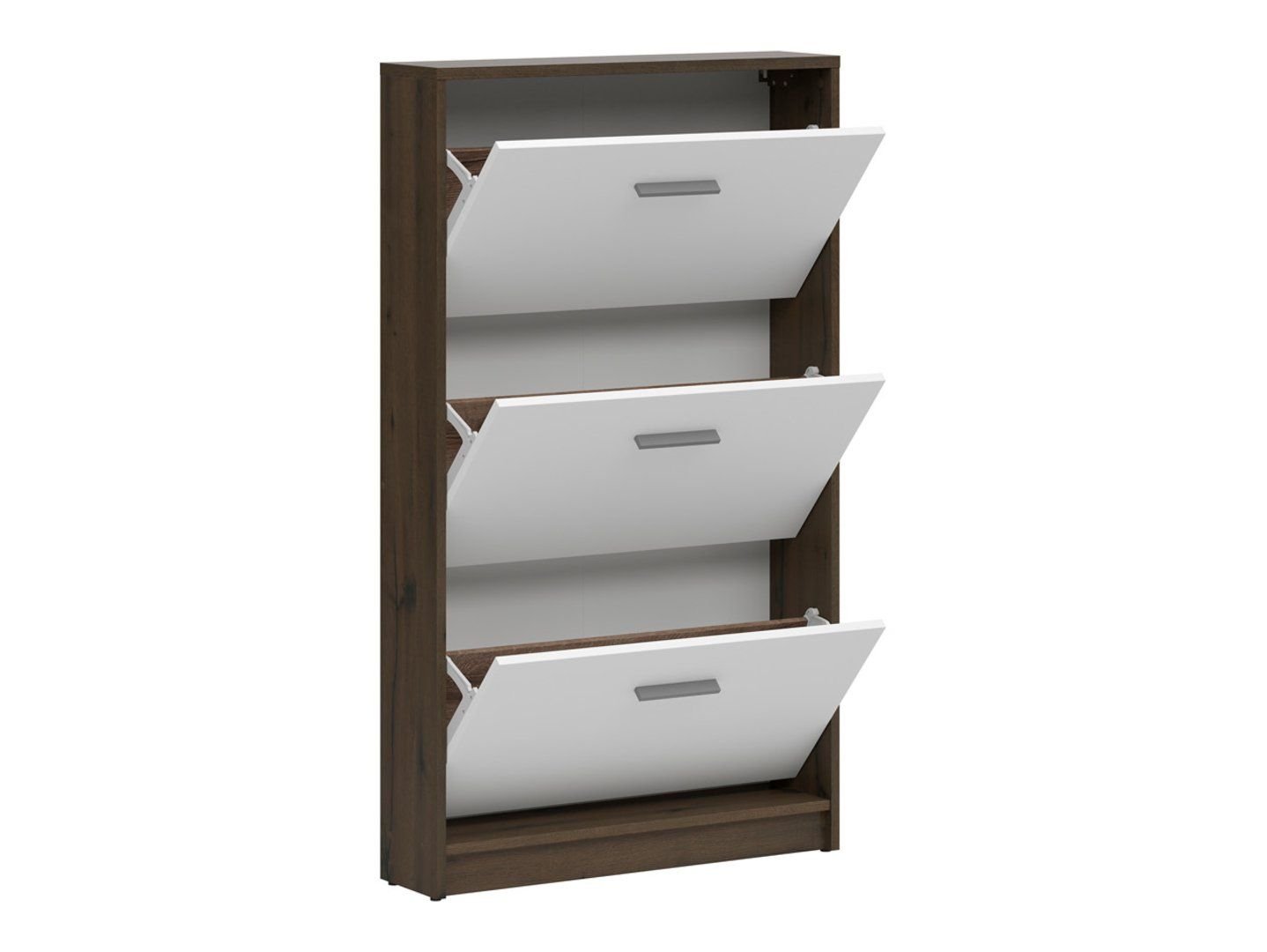 NEPO PLUS high shoe cabinet 70 cm, noble oak/white - Image 2