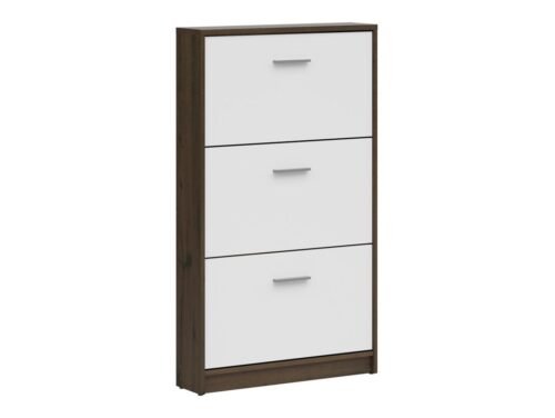 NEPO PLUS high shoe cabinet 70 cm, noble oak/white