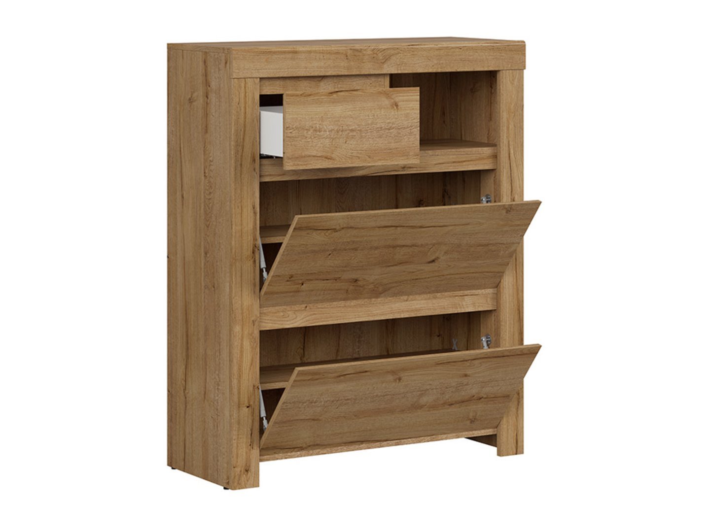 HOLTEN shoe cabinet with drawer, 92.5 cm, Waterford oak - Image 3