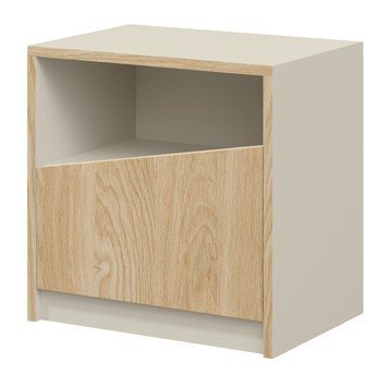 I Atson oak/grey beige bedside table, ADRK
