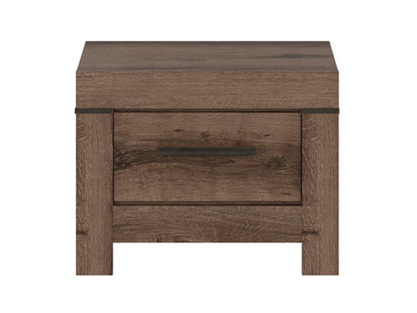 BALIN bedside table with drawer, 57 cm, monastery oak - Image 2