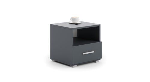 EMI gray ADRK bedside table with drawer