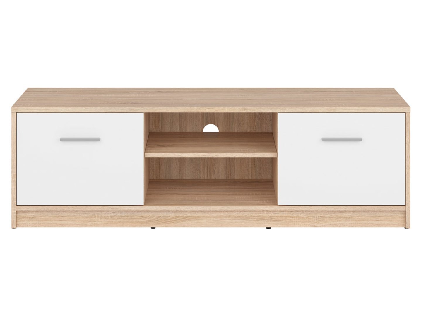 NEPO PLUS two-door TV cabinet 138.5 cm, monastery oak/white - Image 2