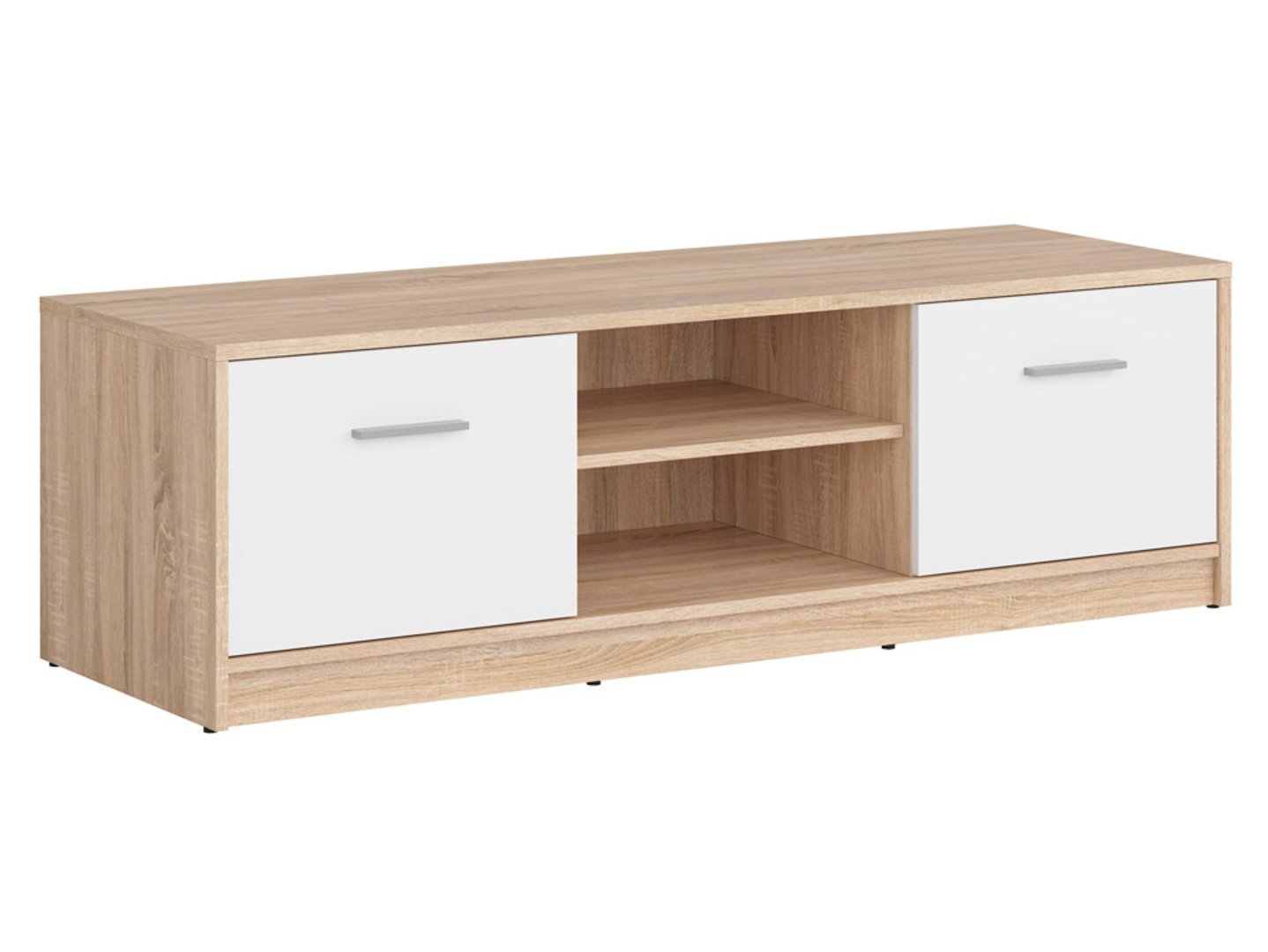 NEPO PLUS two-door TV cabinet 138.5 cm, monastery oak/white