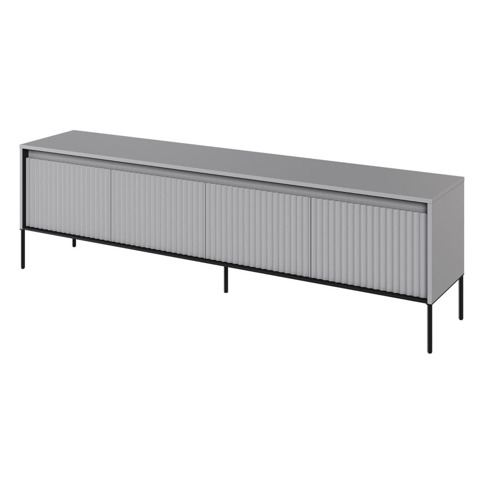 Grooves TV cabinet TREND 06 gray/black legs