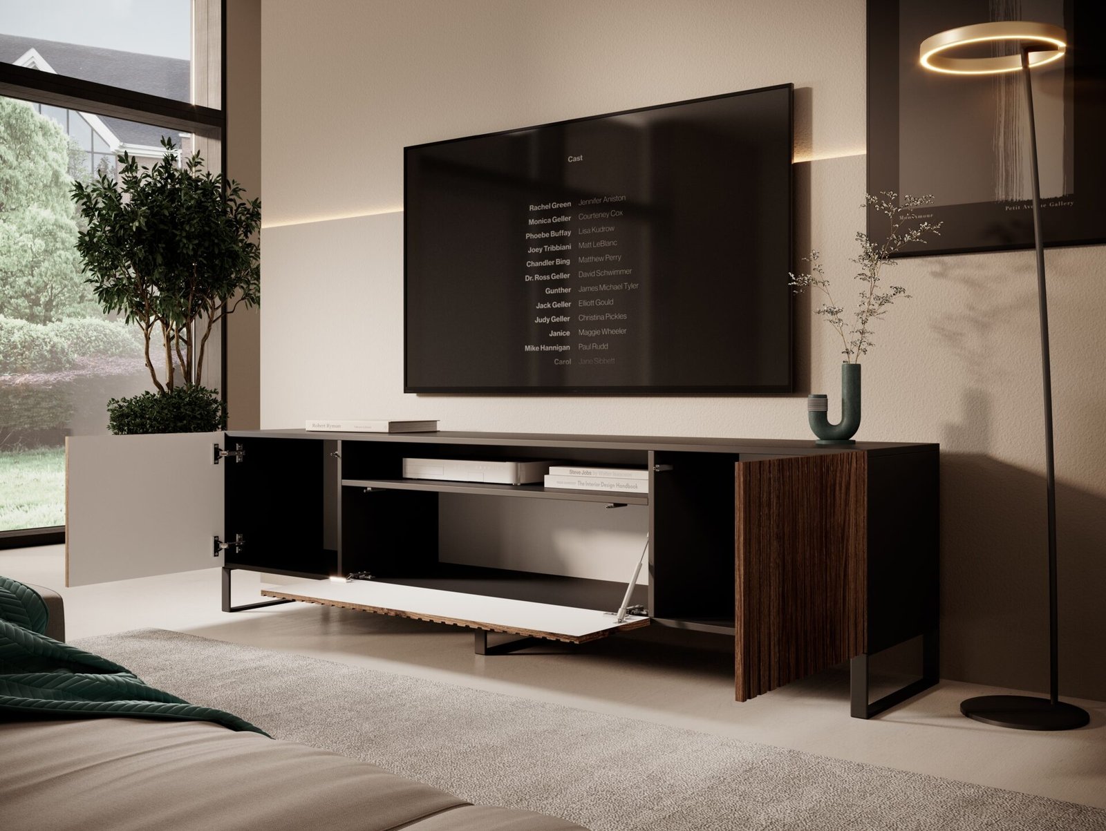 Miro TV stand black/Catania ADRK - Image 4