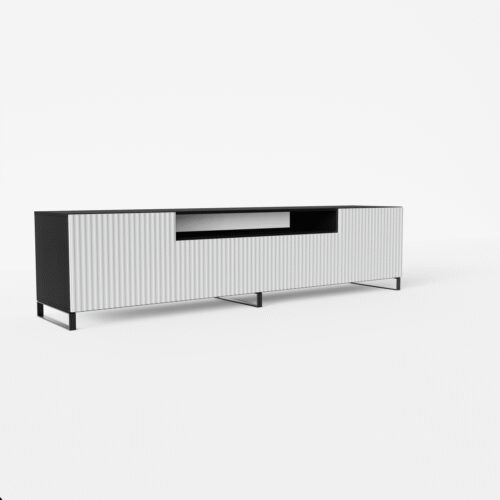 NOEMI TV stand white/black ADRK