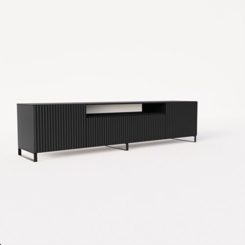 NOEMI TV stand, black, ADRK