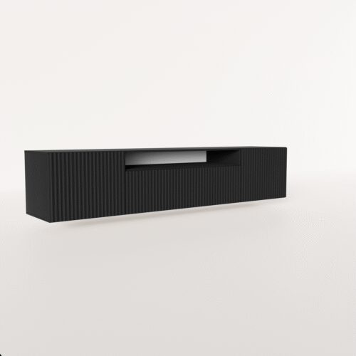 NOEMI TV cabinet, wall-mounted, black ADRK