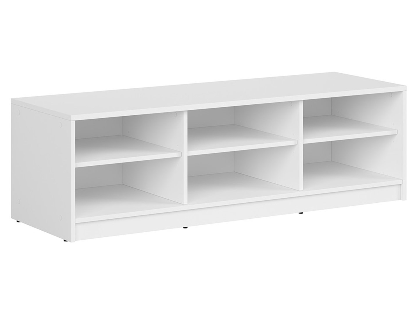 NEPO PLUS open TV cabinet, 138.5 cm, white