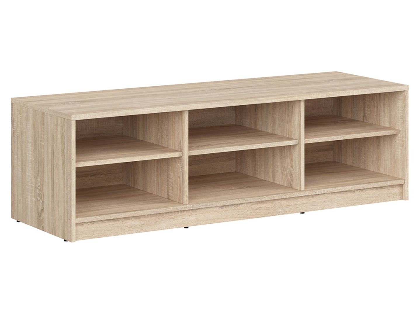 NEPO PLUS open TV cabinet, 138.5 cm, Sonoma oak