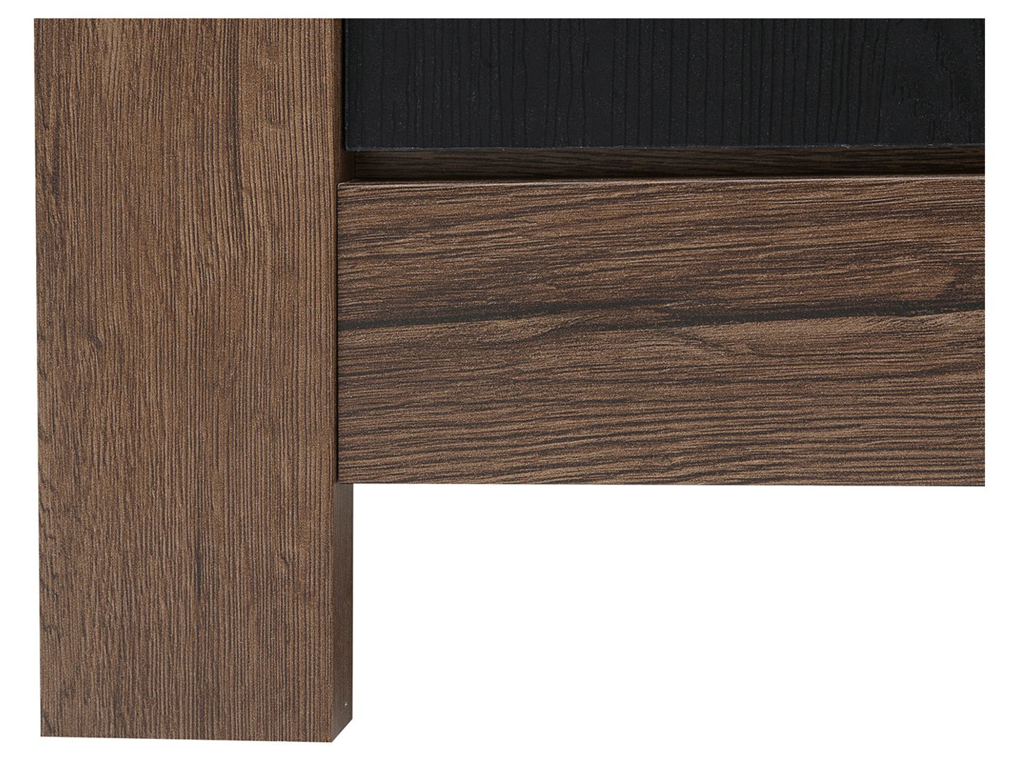 TV cabinet with two drawers BALIN 140 cm monastery oak/black oak - Image 4