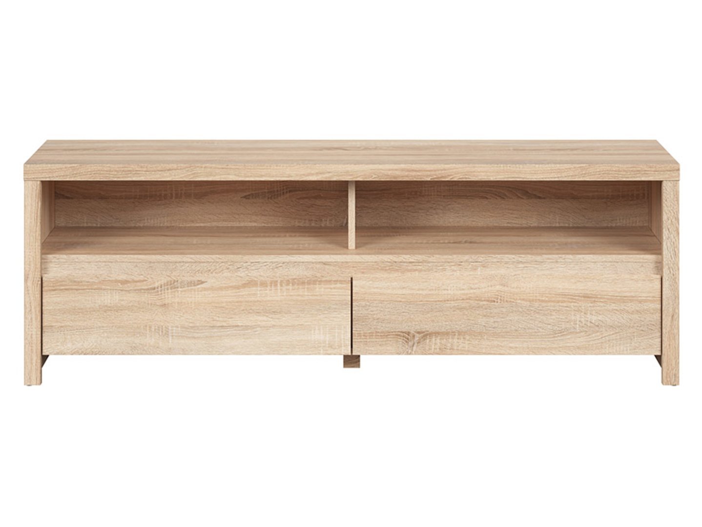 TV cabinet with two drawers KASPIAN 143.5 cm Sonoma oak/Sonoma oak - Image 2