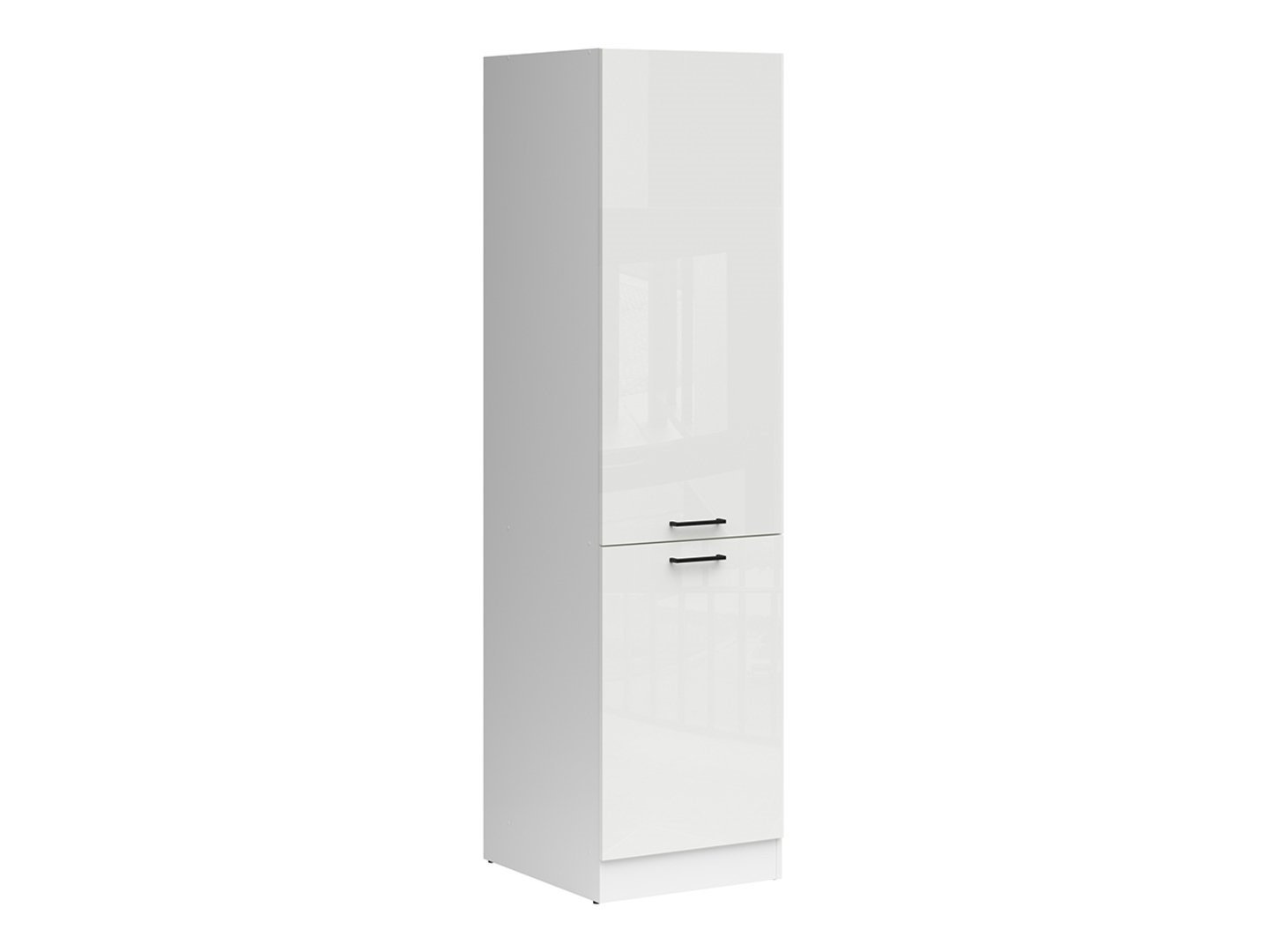 Tall kitchen cabinet, right column, 50x195 cm, JUNONA LINE, white/chalk glossy color