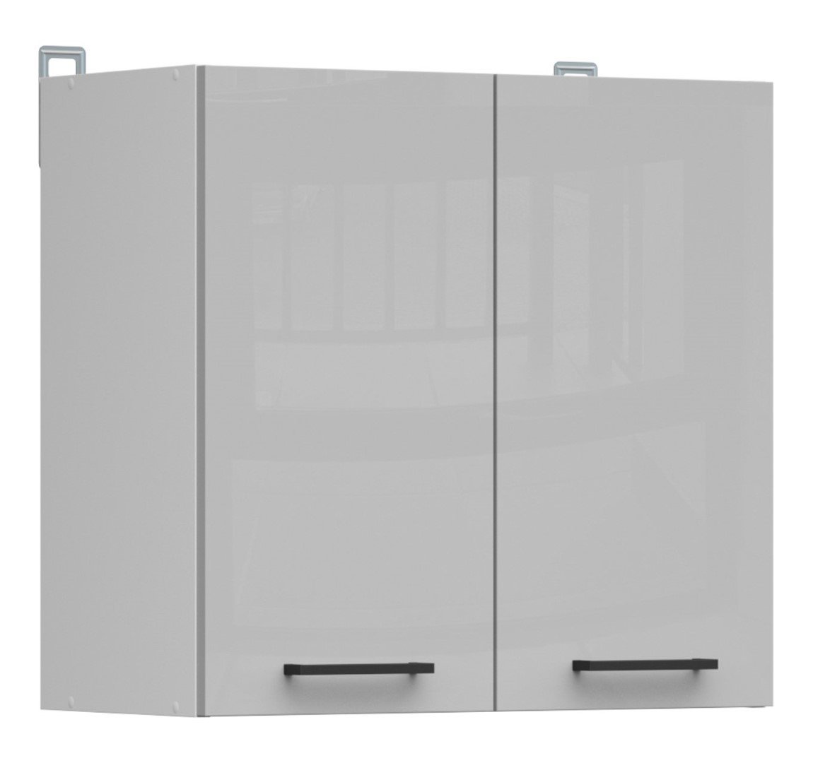 Wall cabinet 60x57 cm JUNONA LINE white/light gray glossy