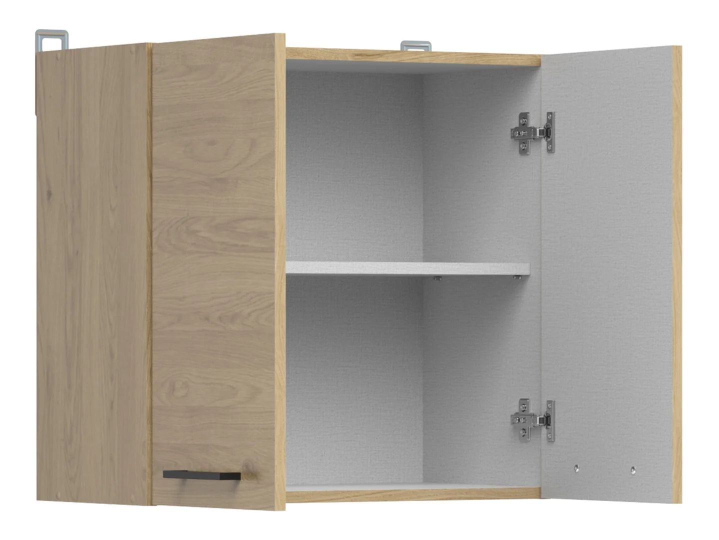 Wall cabinet 60x57 cm JUNONA LINE Bernstein oak/Bernstein oak - Image 2