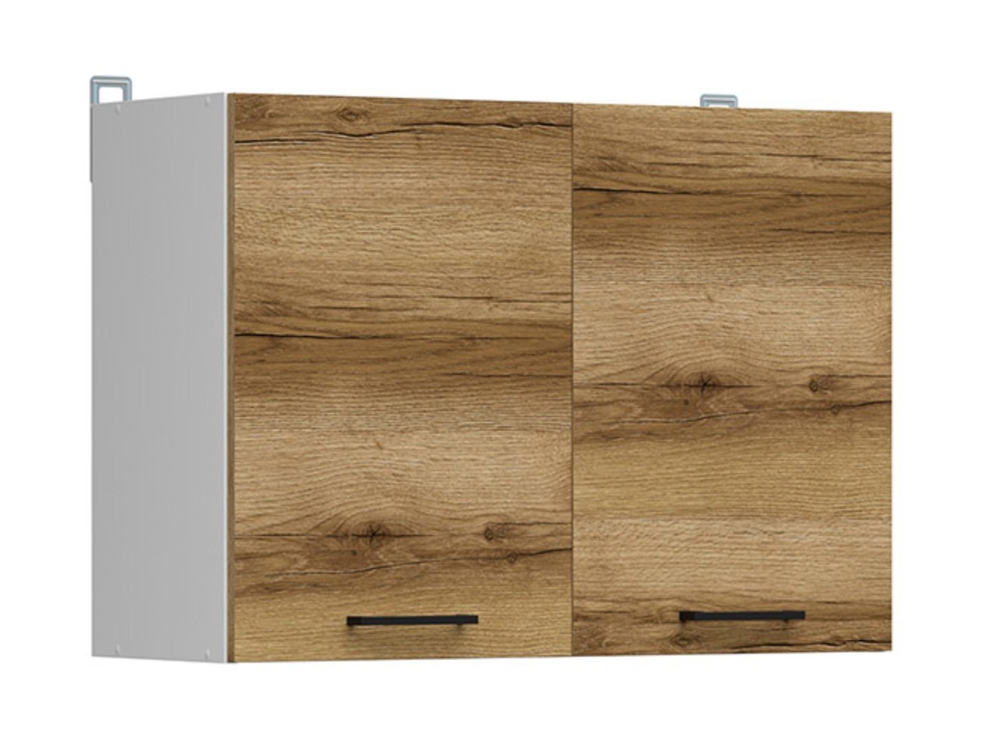Wall cabinet 80x57 cm JUNONA LINE white/light Delano oak