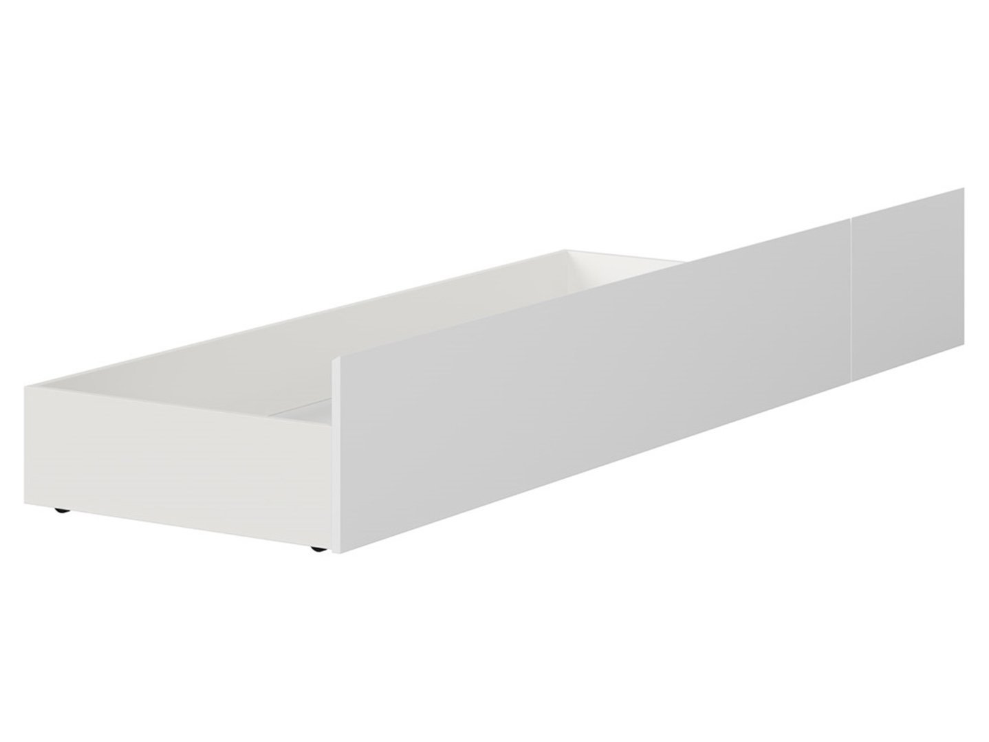 Bed drawer 120 KASPIAN white/matt white