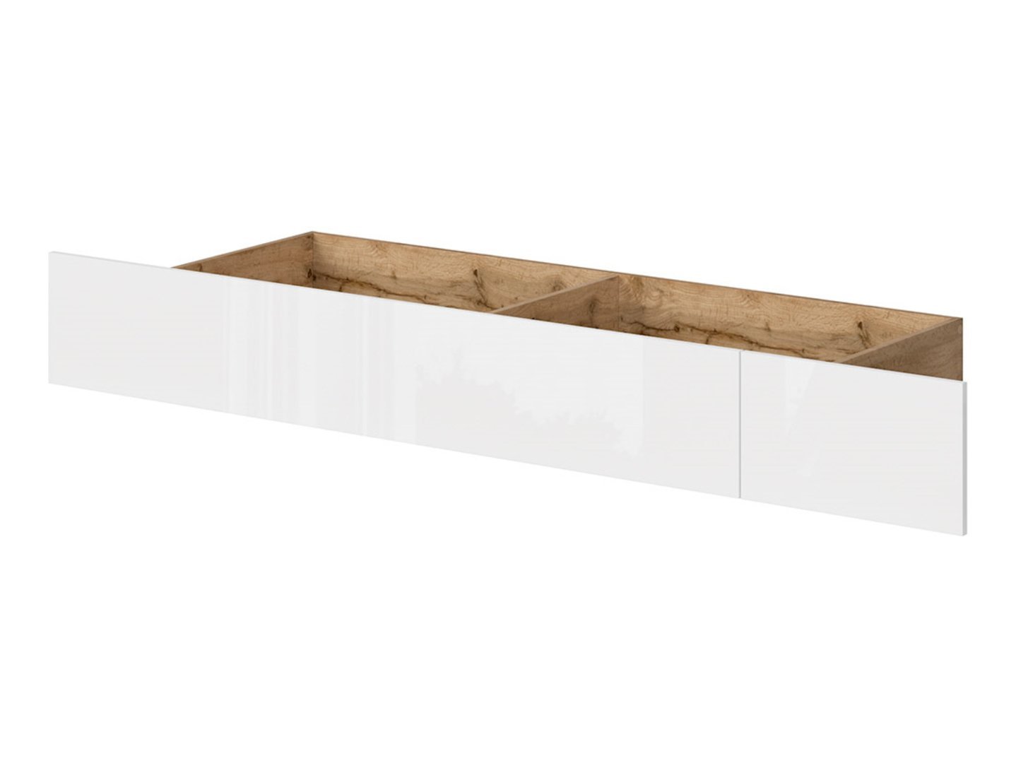 Bed drawer 90 NUIS wotan oak/glossy white