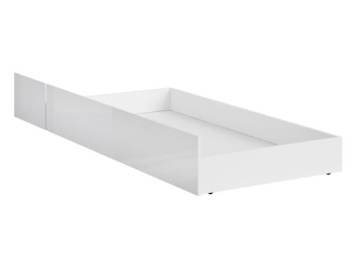 Drawer for LOZ 160 and LOZ 180 HOLTEN beds, white/high-gloss white