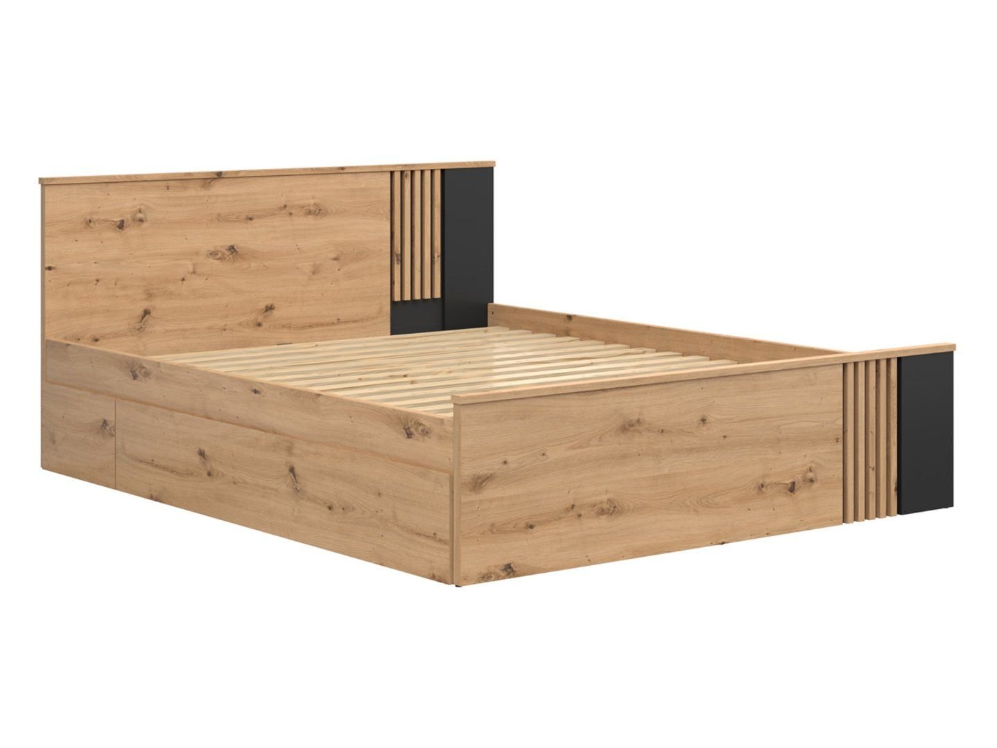 Vabres bed drawer, oak - Image 2