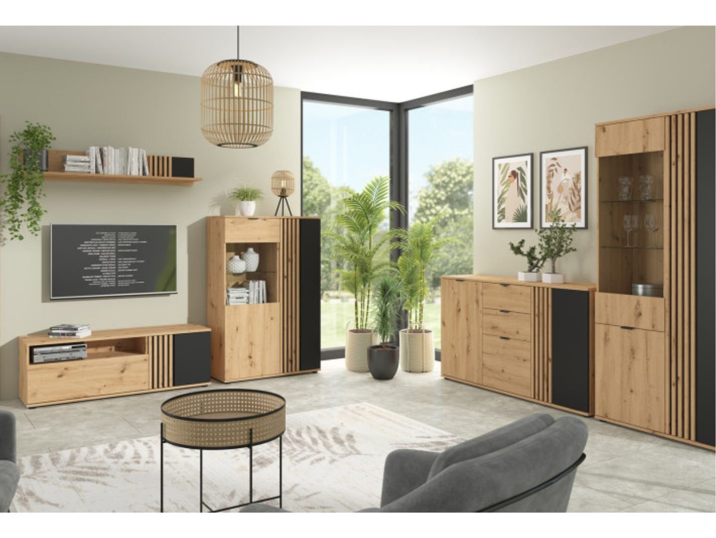 Vabres bed drawer, oak - Image 3