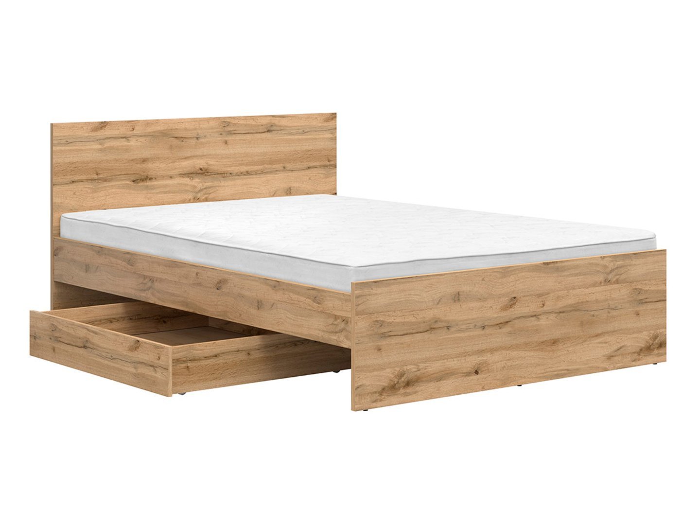 ZELE bed drawer 90 cm, oak color, wotan - Image 3