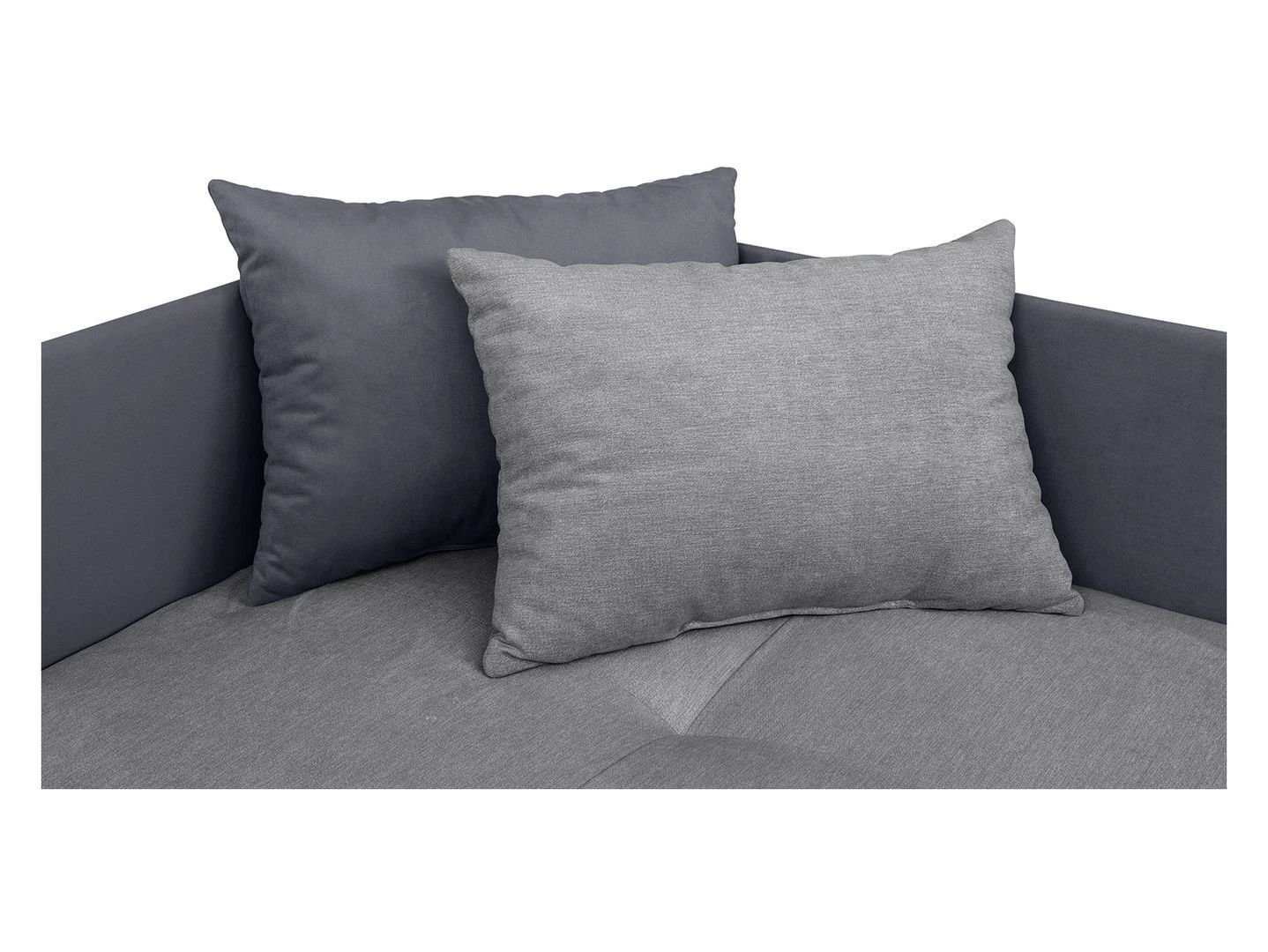 Kelo single-seater sofa with storage compartment, left/right, gray - Image 2