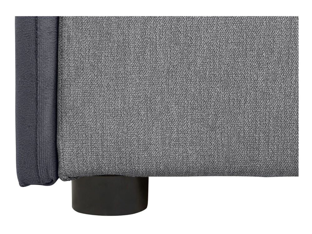 Kelo single-seater sofa with storage compartment, left/right, gray - Image 4