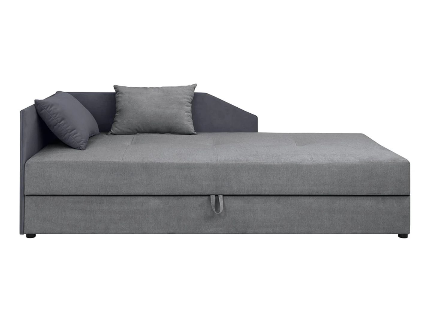 Kelo single-seater sofa with storage compartment, left/right, gray - Image 6