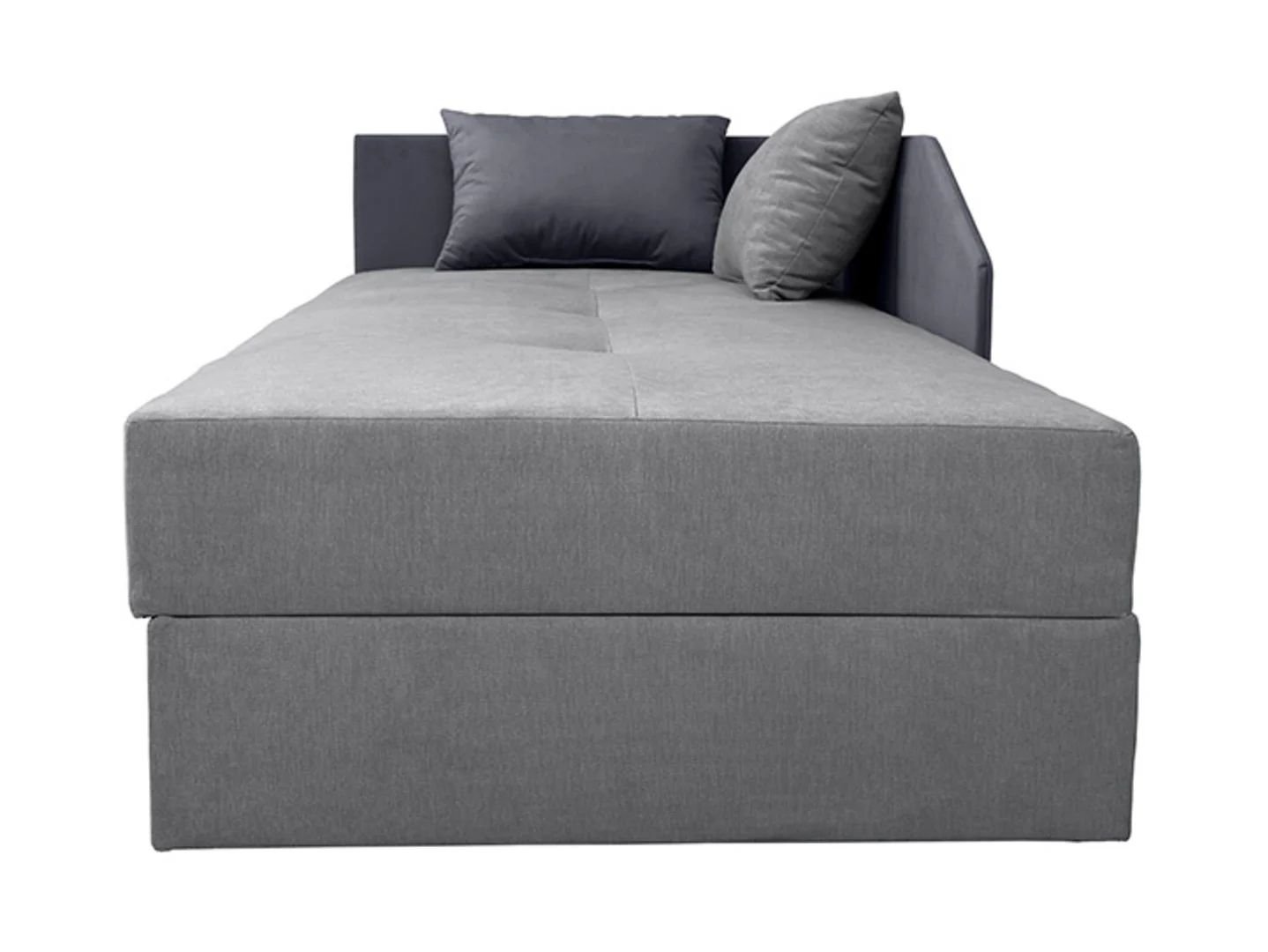 Kelo single-seater sofa with storage compartment, left/right, gray - Image 7