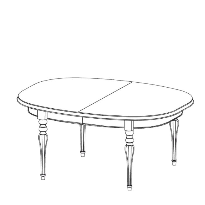 Elliptical table with extendable tabletop VERONA T-ellipse (160-360 cm.) - Image 3