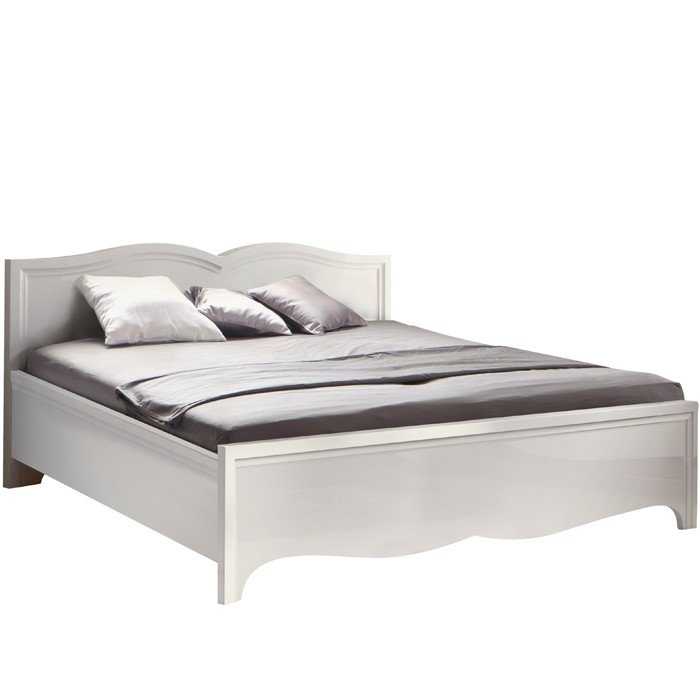 White bed MILANO MI-2A (140/160/180 cm wide)