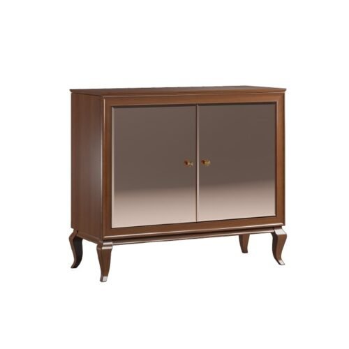 NICEA Chest of drawers with mirrored doors NI-K2/L