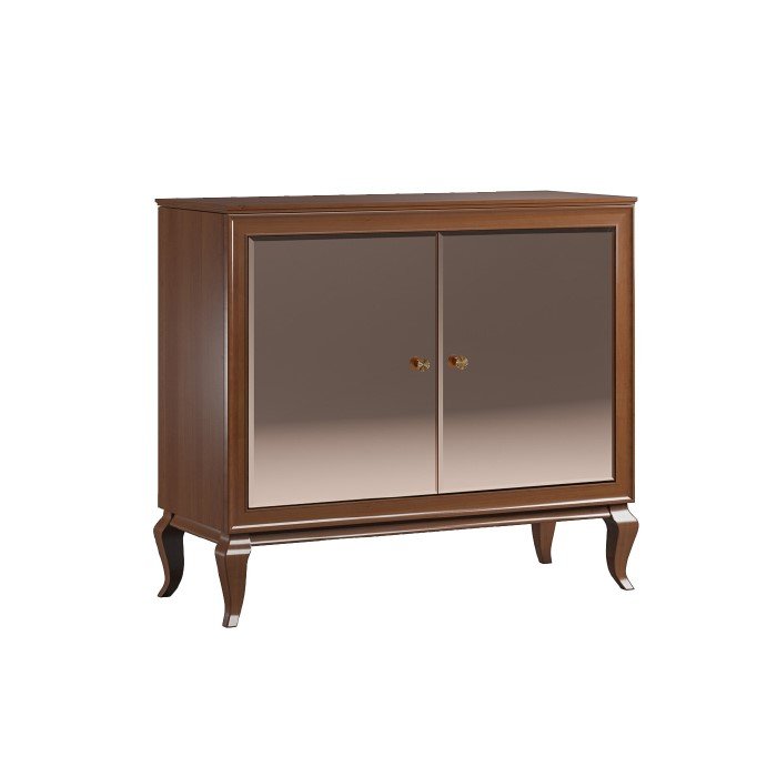 NICEA Chest of drawers with mirrored doors NI-K2/L