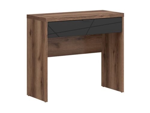 FORN dressing table with drawer 38.5 cm, dark Delano oak/matt black
