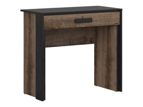 KASSEL dressing table with drawer, 85 cm, monastery oak/black oak