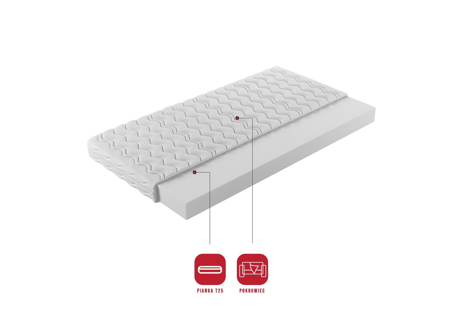 Mattress T25 120x200 cm ADRK - Image 2