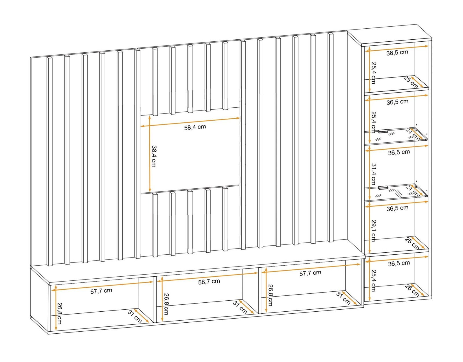 Verti 2 wall unit ASM - Image 2