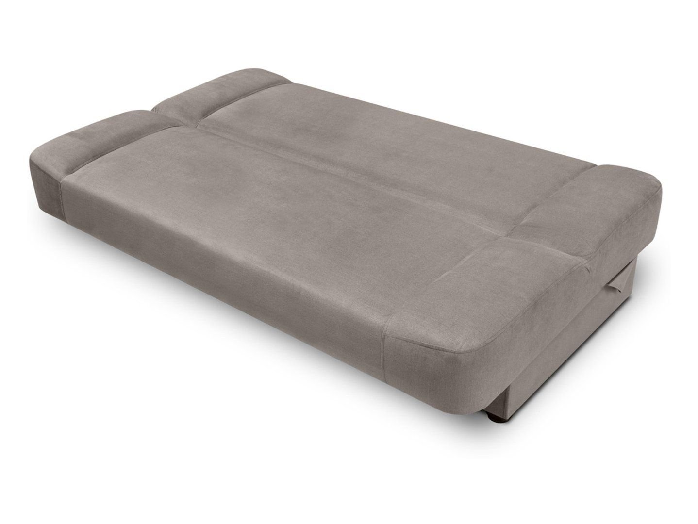 LAMI three-seater sofa bed with storage box in grey