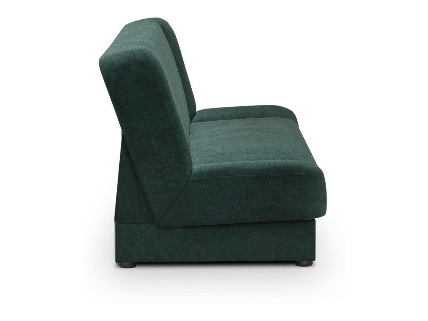 Lami three-seater sofa bed with storage compartment, green
