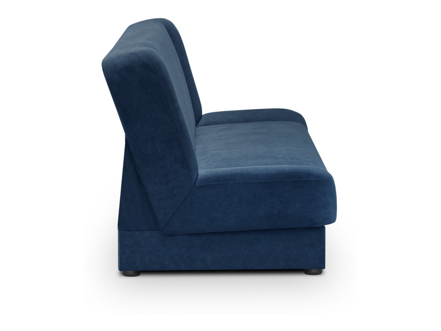 Lami three-seater sofa bed with storage compartment, dark blue