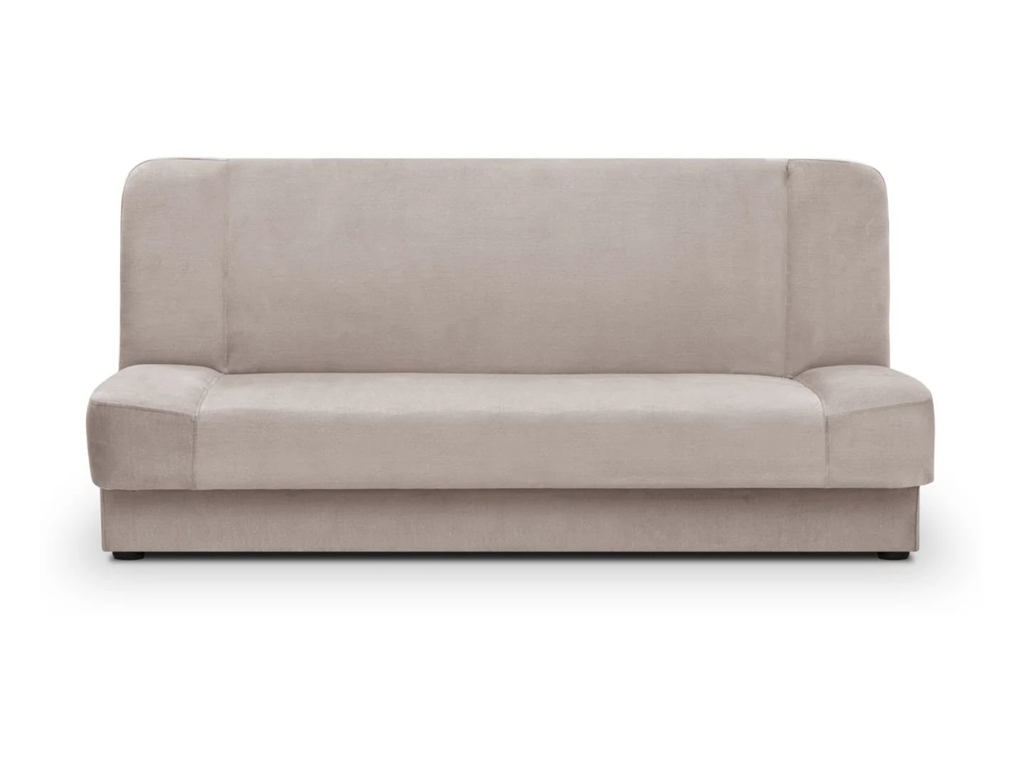 Lami three-seater sofa bed with storage compartment, beige