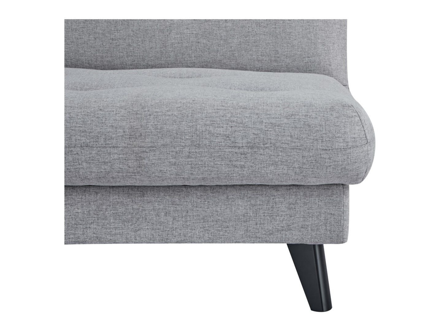 MERTA three-seat sofa-bed with storage compartment, gray - Image 3