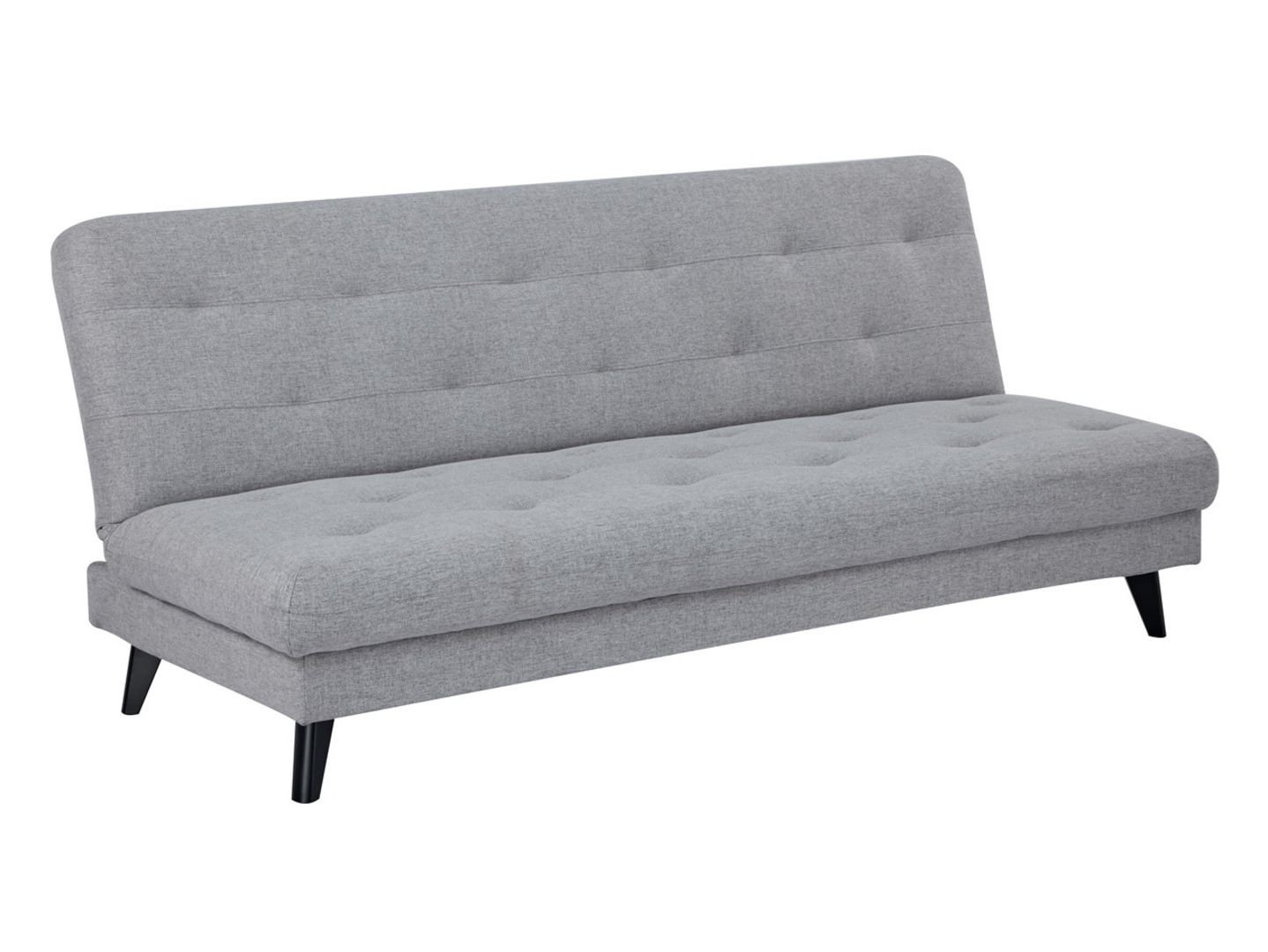 MERTA three-seat sofa-bed with storage compartment, gray - Image 5