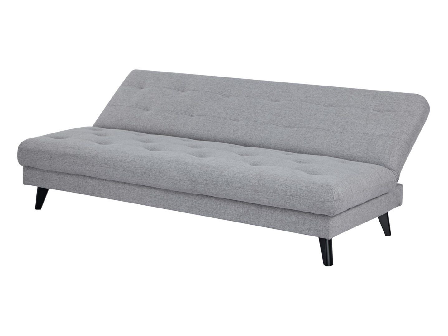 MERTA three-seat sofa-bed with storage compartment, gray - Image 6