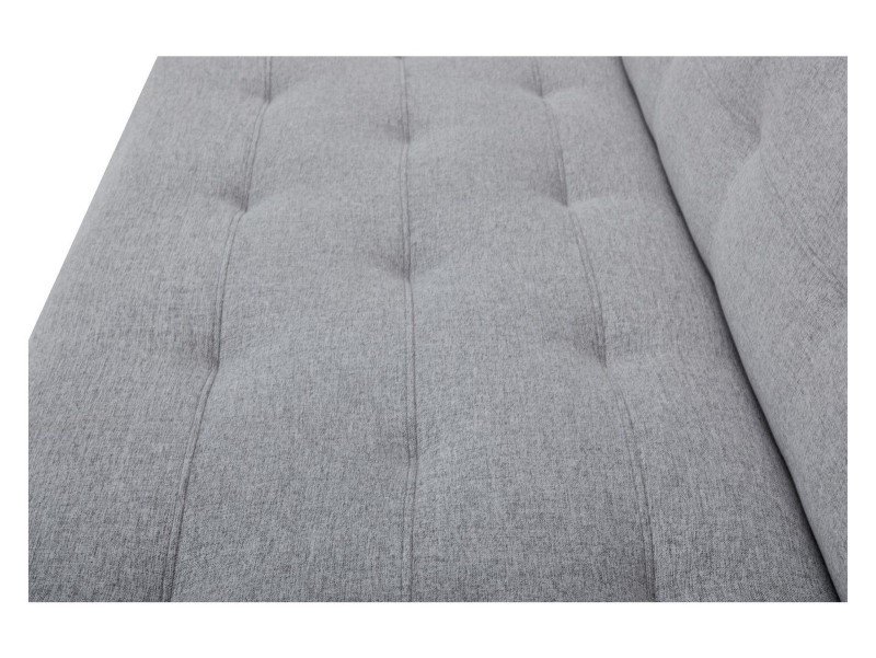 MERTA three-seat sofa-bed with storage compartment, gray