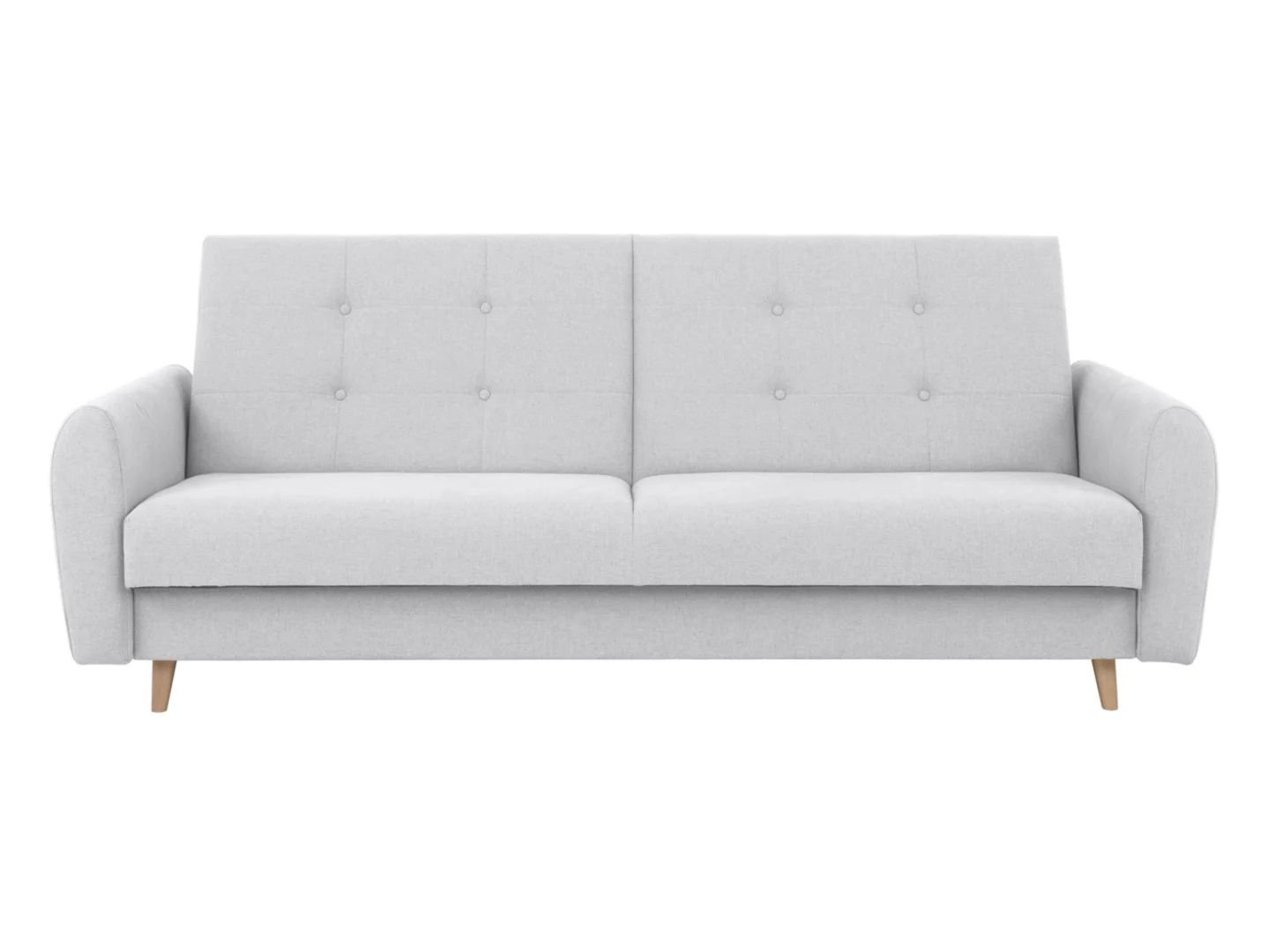 Tova three-seater sofa on legs, extendable with sides and storage box, gray - Image 2