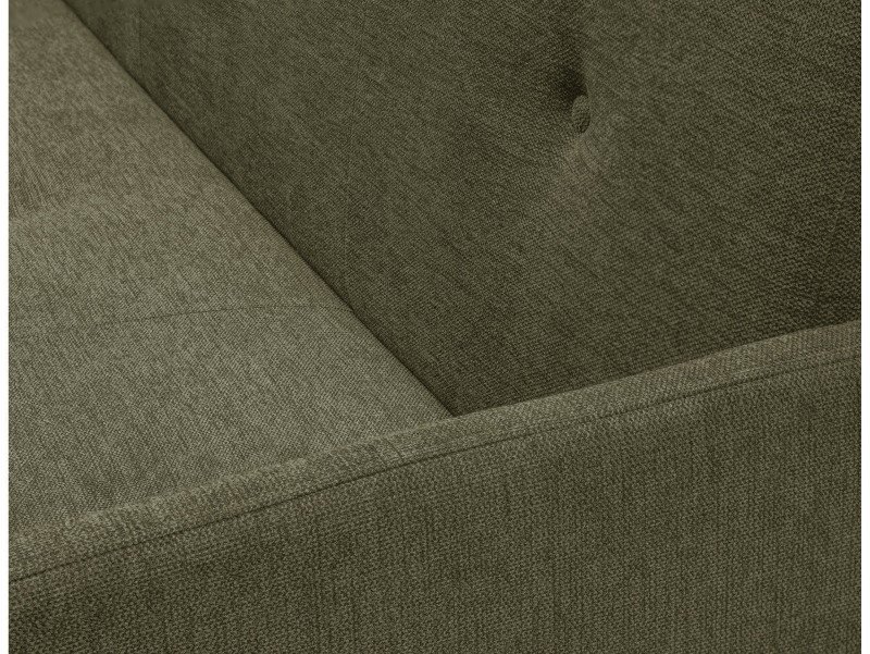 Tyrion three-seater sofa bed with storage box on legs, green wicker - Image 3