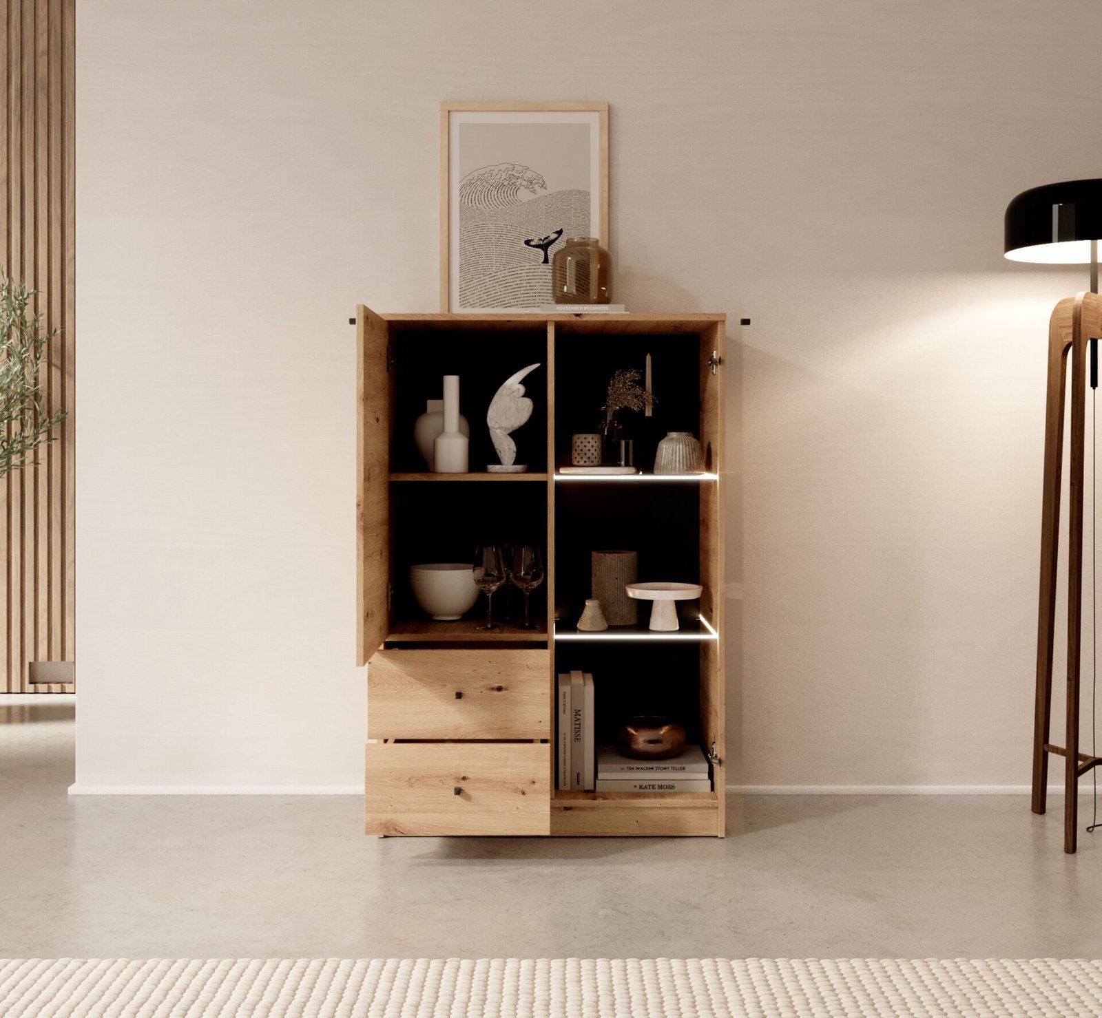 Evi showcase with Artisan ADRK LED lighting - Image 4